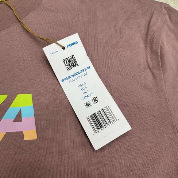 Hoka Topo Logo Women's Sunrise GPX SS T-Shirt, Size S NWT - Picture 4 of 7